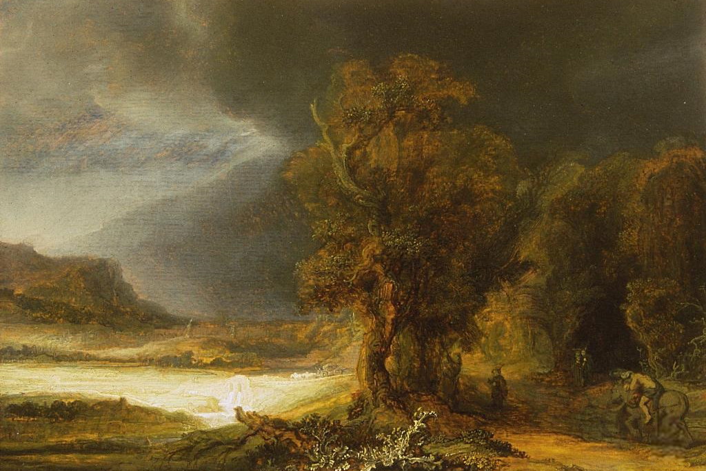 Rembrandt, Krajobraz z miłosiernym Samarytaninem