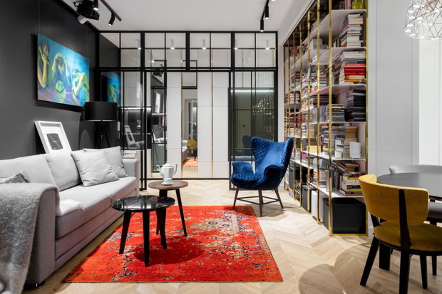 Mieszkanie z galerią sztuki, fot. Ayuko Studio
