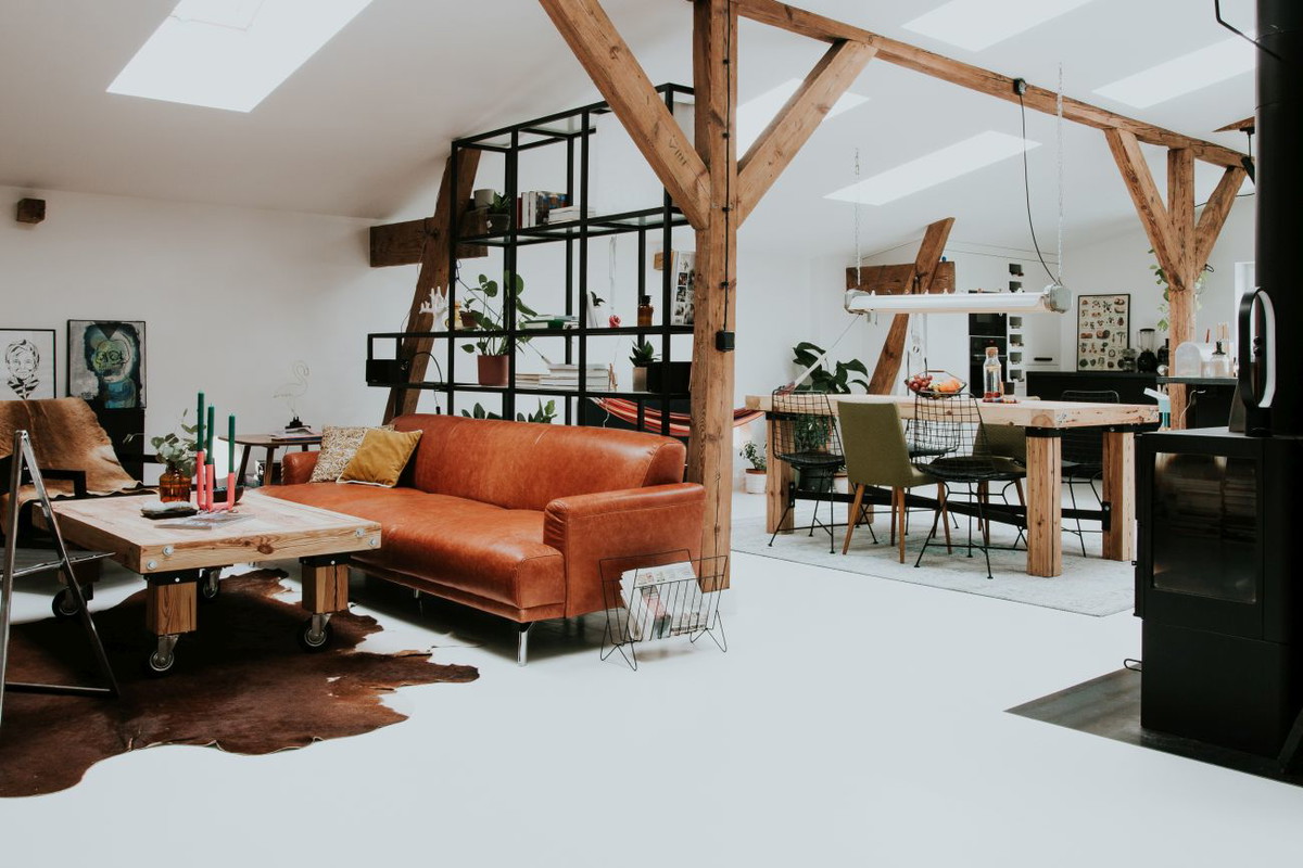 Loft na poddaszu poznańskiej kamienicy, projekt Piekary, projekt: Kuba Janiec, Agnieszka Szalbierz, Szalbierz Design
