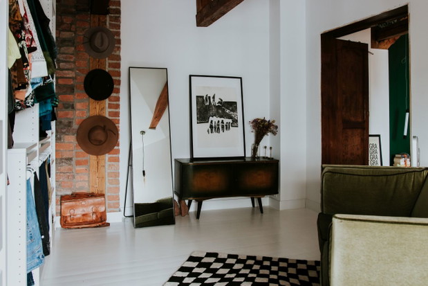 Loft na poddaszu poznańskiej kamienicy, projekt Piekary, projekt: Kuba Janiec, Agnieszka Szalbierz, Szalbierz Design