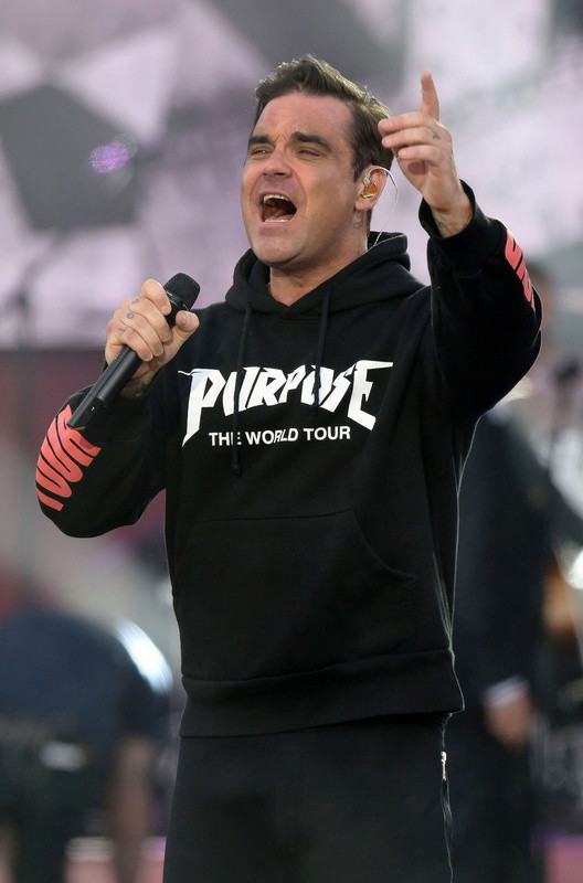 Robbie Williams na koncercie One Love Manchester