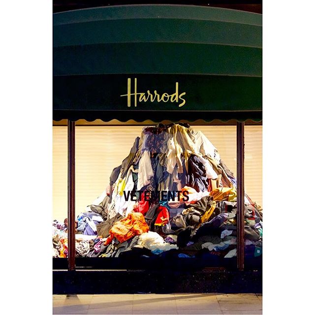#VETEMENTSxHARRODS