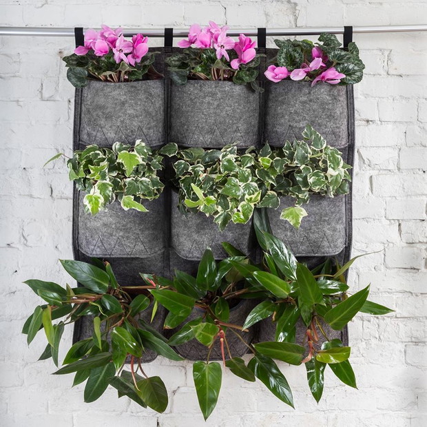 Pocket Garden – Filcowe kieszenie z roślinami, fot. mat. prasowe