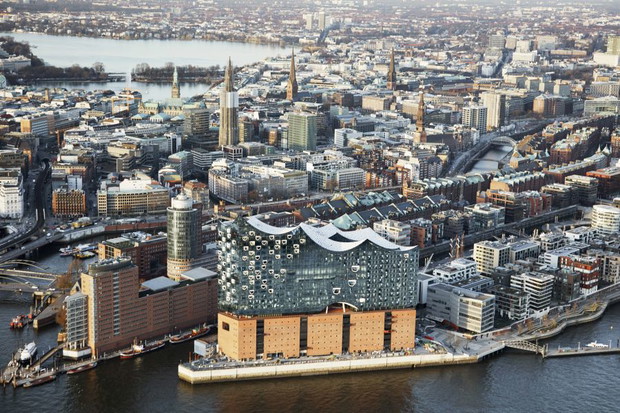 Filharmonia w Hamburgu, projekt: Herzog & de Meuron, fot. Maxim Schulz