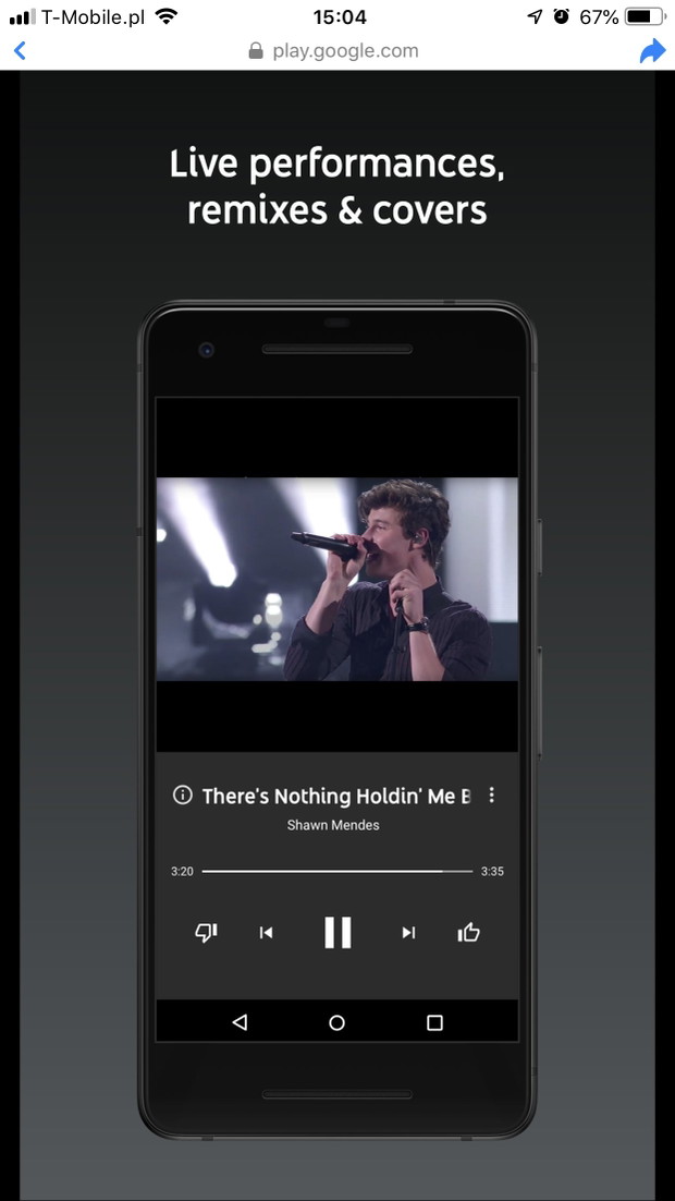 YouTube Music - test aplikacji