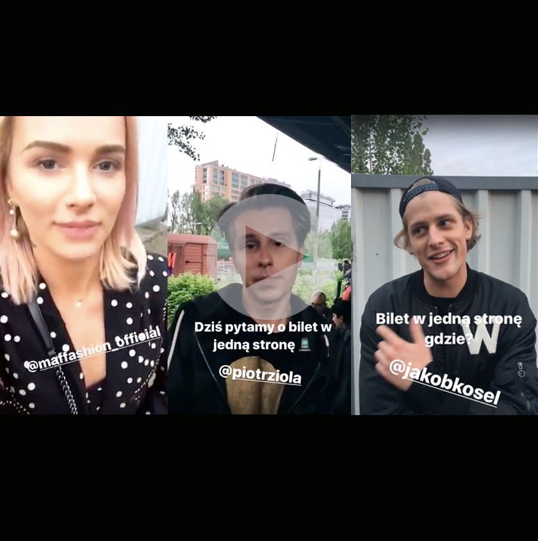 Bilet w jedną stronę - sonda H&M Dworzec