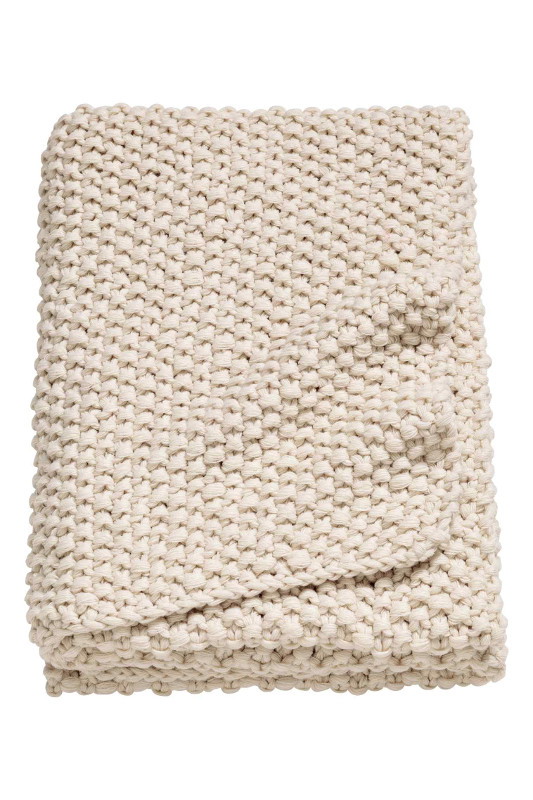 Koc o ryżowym splocie, H&M HOME, 166,90 zł