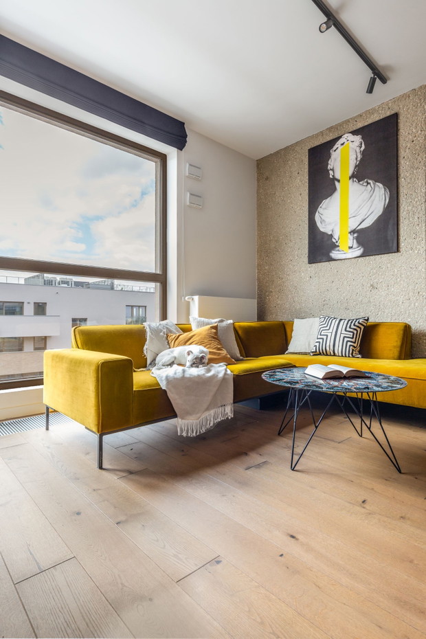 Loft z klimatem hygge na Bemowie, projekt: Decoroom