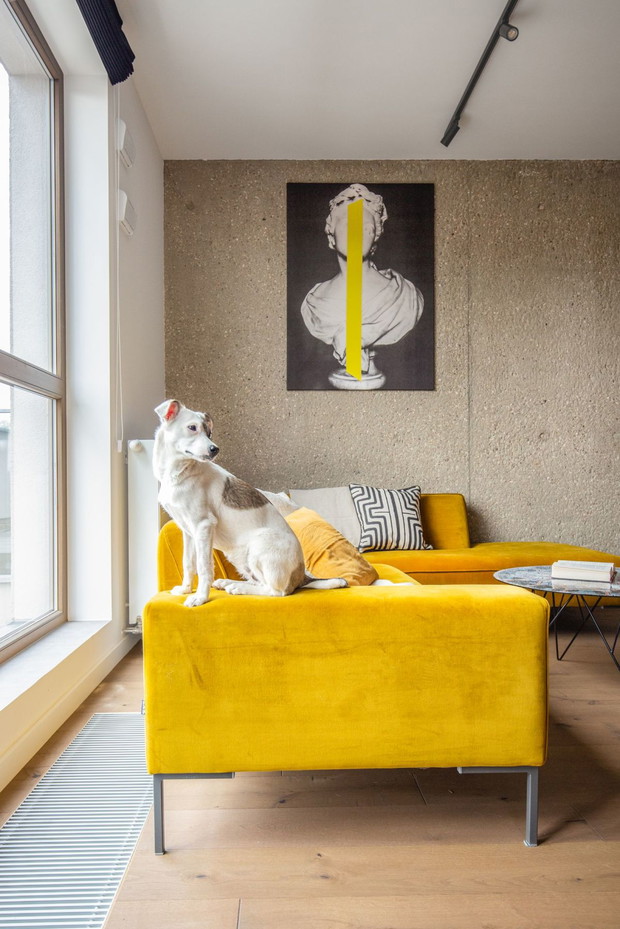 Loft z klimatem hygge na Bemowie, projekt: Decoroom