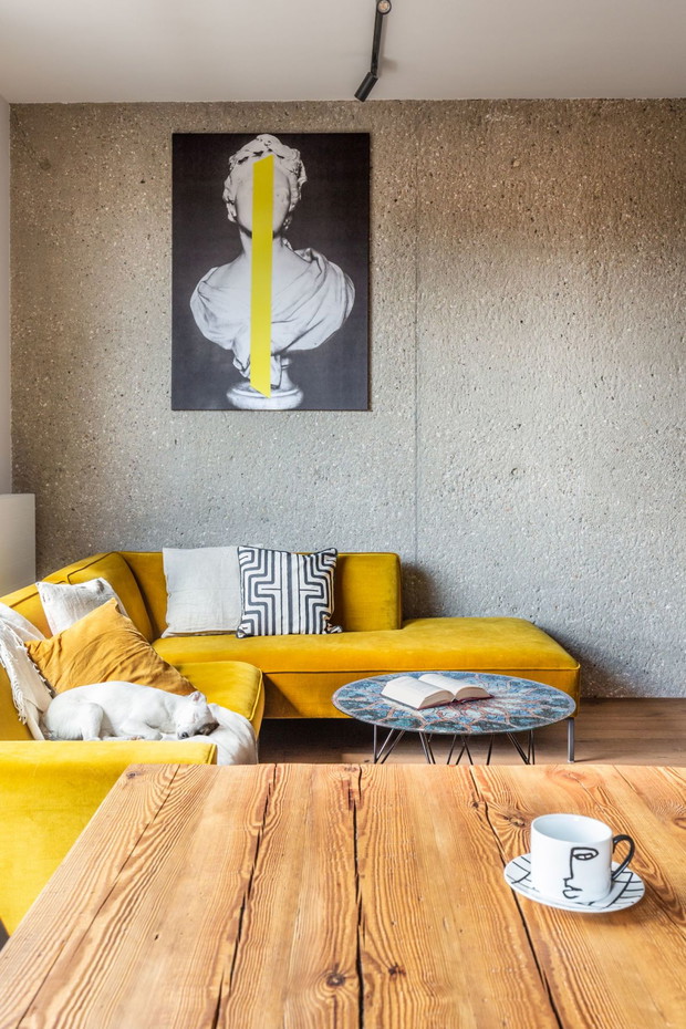 Loft z klimatem hygge na Bemowie, projekt: Decoroom