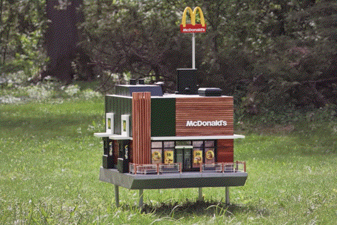 Najmniejszy McDonald's - ul McHive