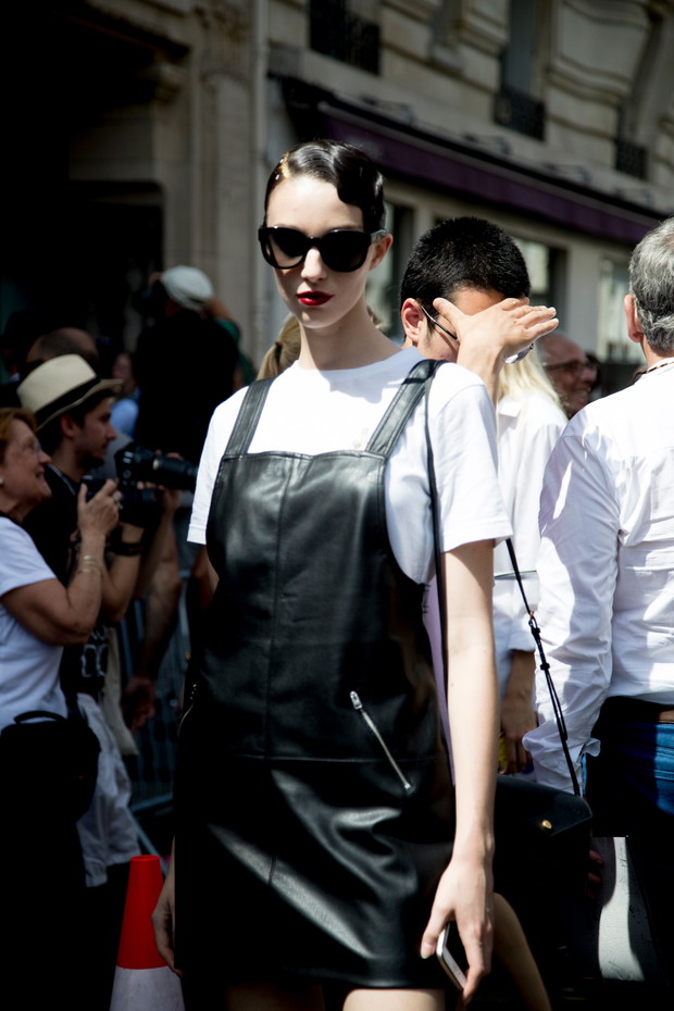 Street fashion:modelki na Paris Fashion Week haute couture AW17