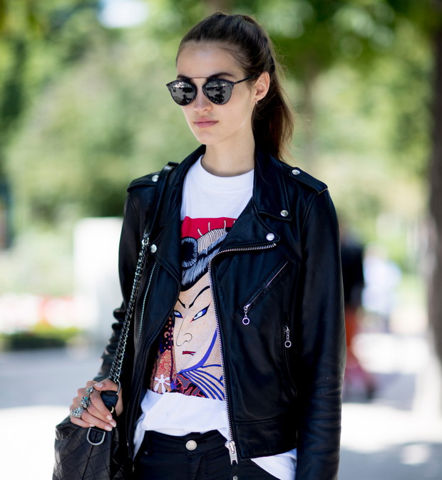 Street fashion:modelki na Paris Fashion Week haute couture AW17