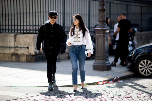 Street fashion: Paris Fashion Week haute couture jesień-zima 2017/2018