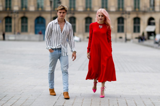 Street fashion z Paryskiego Tygodnia Mody haute couture jesień-zima 2017/2018