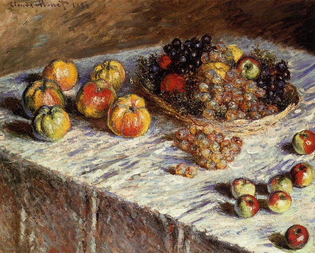 Martwa natura z jabłkami, Monet