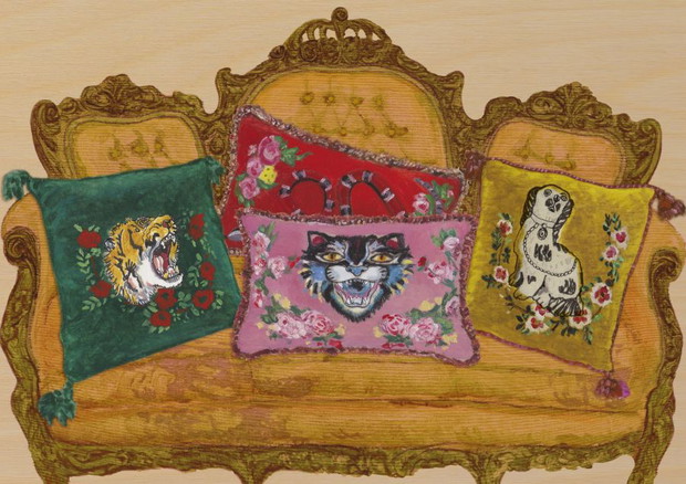 Kolekcja Gucci Décor na ilustracjach, courtesy Max Merry