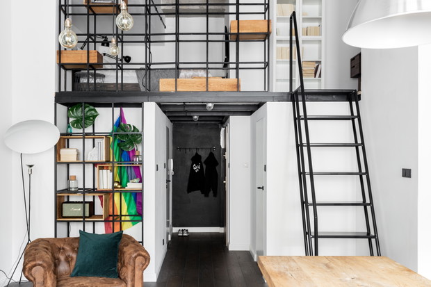 Loft w Krakowie, projekt: Magdalena Załoga, pracownia Lokal Studio, fot. Ayuko Studio