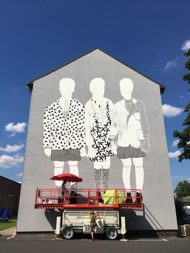 Mural Alicji Białej w Kassel, fot. mat. prasowe