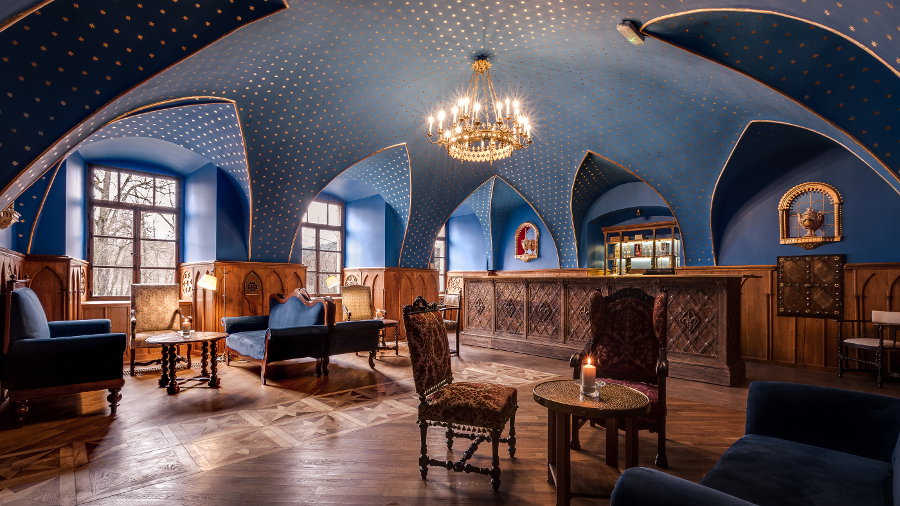 Sala klubowa,  Zamek Karpniki, fot. mat. prasowe
