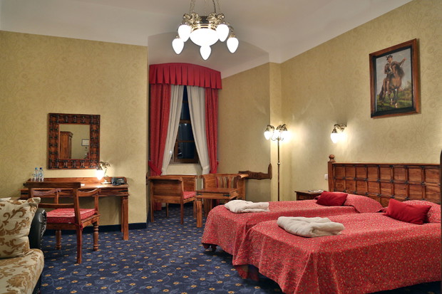 Pokój w hotelu na Zamku Ryn, fot. mat prasowe