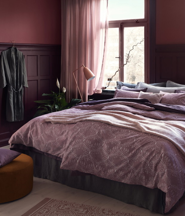 Różowa sypialnia H&M HOME