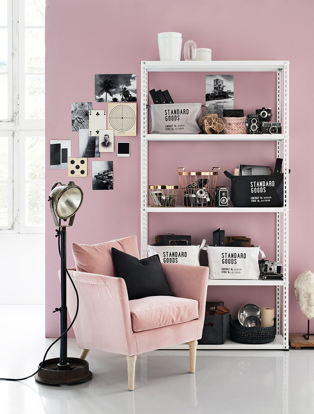 Różowe wnętrza, fot. H&M HOME