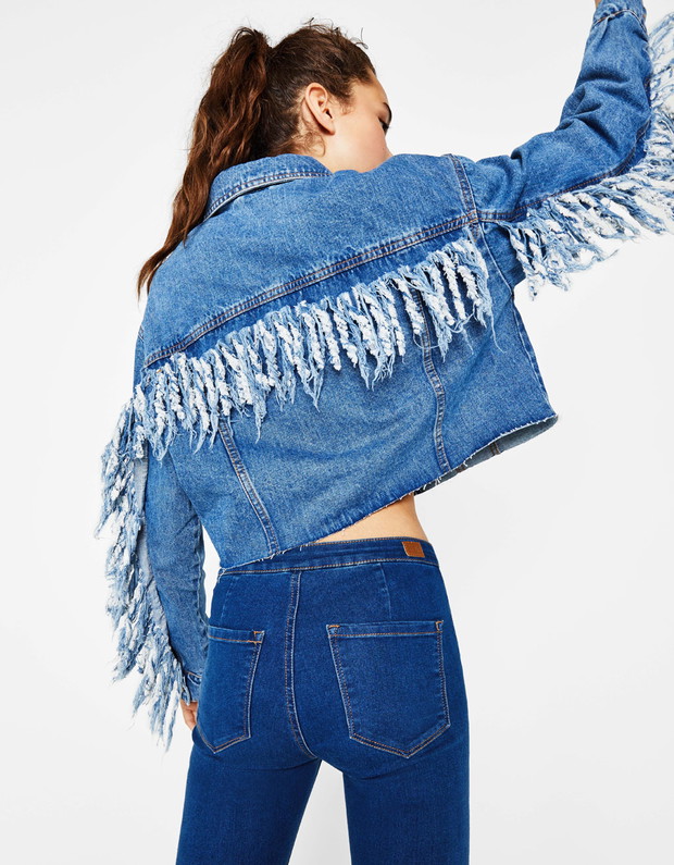 Kurtka jeansowa Bershka