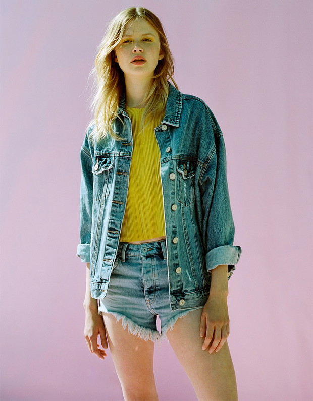 Kurtka jeansowa Bershka