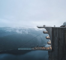 Hotel na klifie Preikestolen, projekt: Hayri Atak