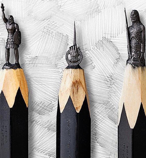Ołówkowe rzeźby z Gry o tron, Salavat Fidai, fot. salavatfidai