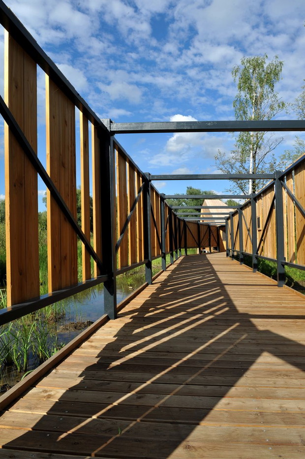 Enklawa przyrodnicza Bobrowisko w Starym Sączu, projekt: 55Architekci