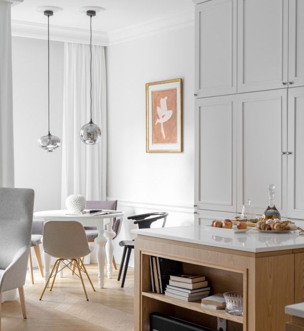 Jasny apartament na warszawskim Powiślu, projekt: Filip Domagała, Domagała Design, fot. Ayuko Studio
