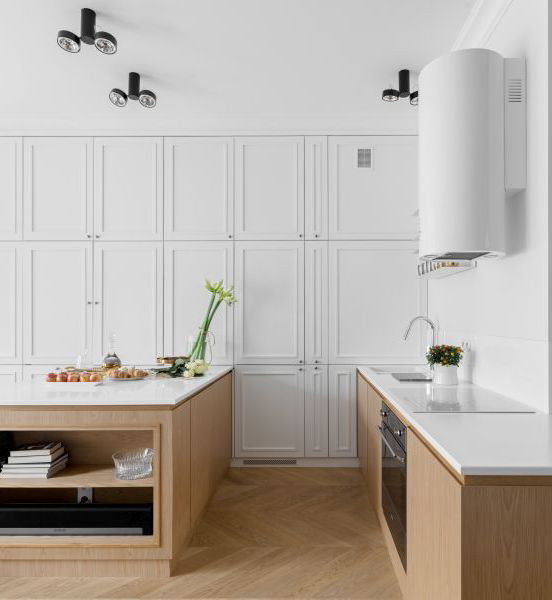 Jasny apartament na warszawskim Powiślu, projekt: Filip Domagała, Domagała Design, fot. Ayuko Studio