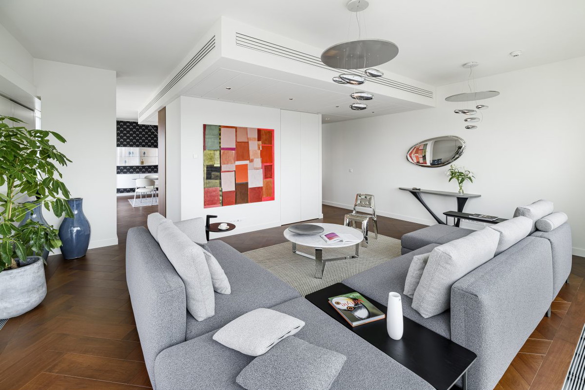Apartament GLACE na 29 piętrze ZŁOTEJ 44, projekt: Studio AKSONOMETRIA
