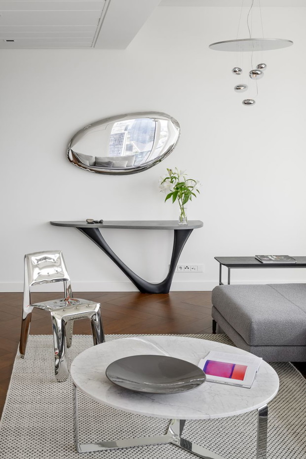 Apartament GLACE na 29 piętrze ZŁOTEJ 44, projekt: Studio AKSONOMETRIA