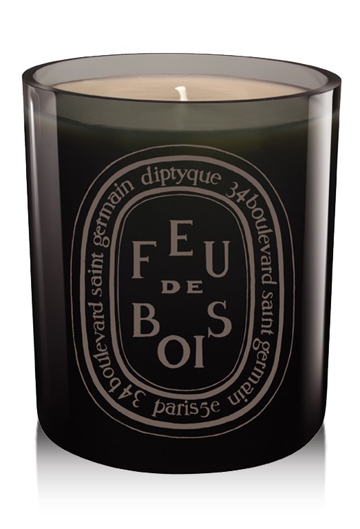 Świeca Diptyque, Feu de Bois Gris / Grey Wood Fire, około 90 USD