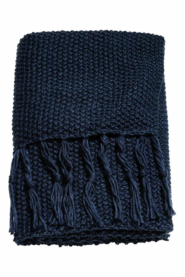 Koc o ryżowym splocie, H&M HOME, 199 zł