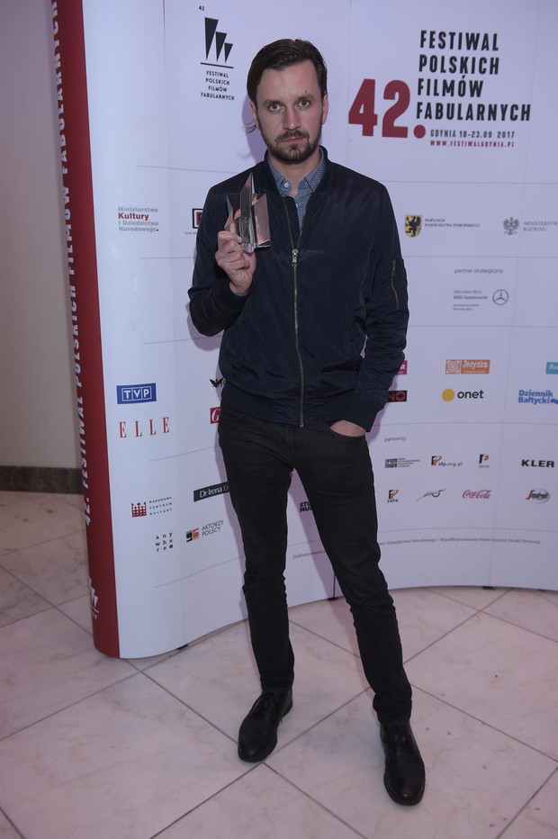 Kryształowa Gwiazda ELLE przyznana! Festiwal Filmowy w Gdyni 2017. Na zdjęciu Piotr Domalewski