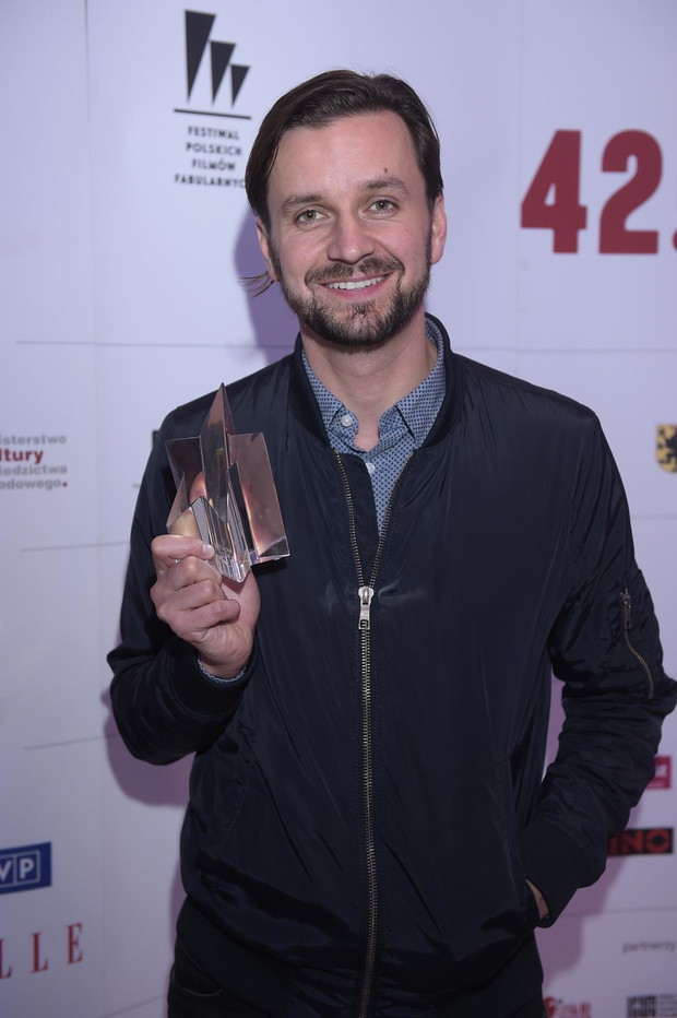 Kryształowa Gwiazda ELLE przyznana! Festiwal Filmowy w Gdyni 2017. Na zdjęciu Piotr Domalewski