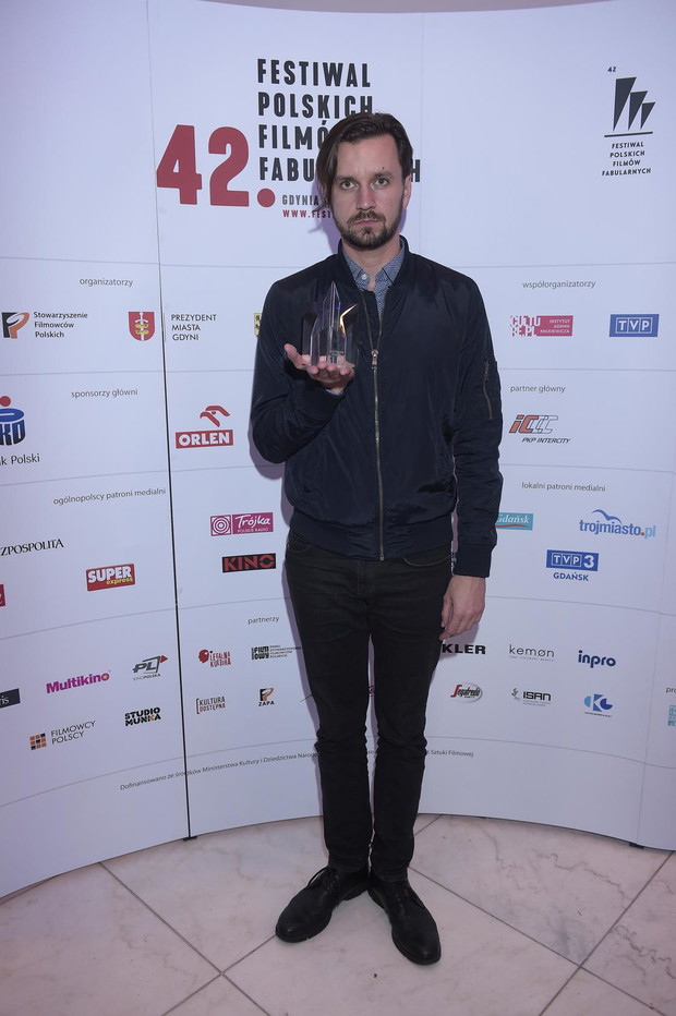 Kryształowa Gwiazda ELLE przyznana! Festiwal Filmowy w Gdyni 2017. Na zdjęciu Piotr Domalewski