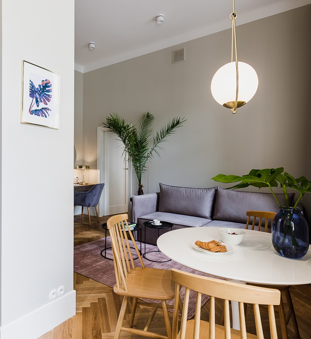 Wnętrze tygodnia: Warszawa - eleganckie 40 m2 w starej kamienicy