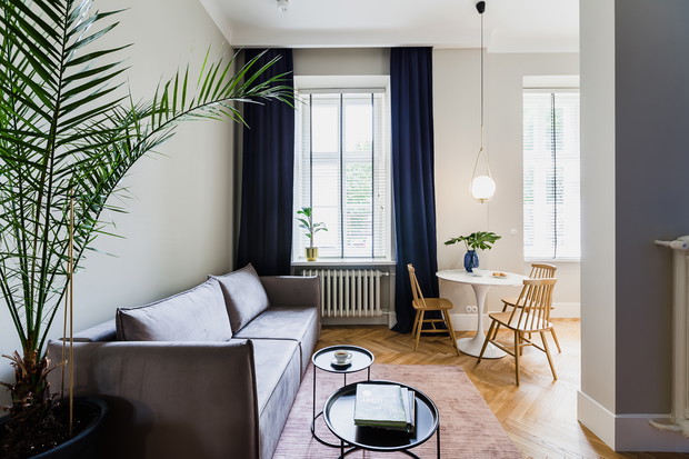 Wnętrze tygodnia: Warszawa - eleganckie 40 m2 w starej kamienicy