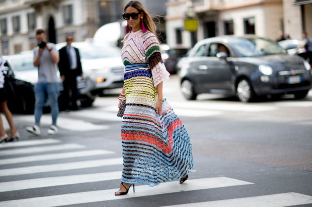 Zdjęcia street style Milan Fashion Week SS18