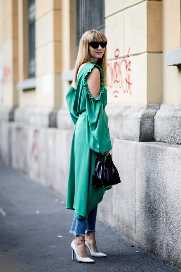 Zdjęcia street style Milan Fashion Week SS18