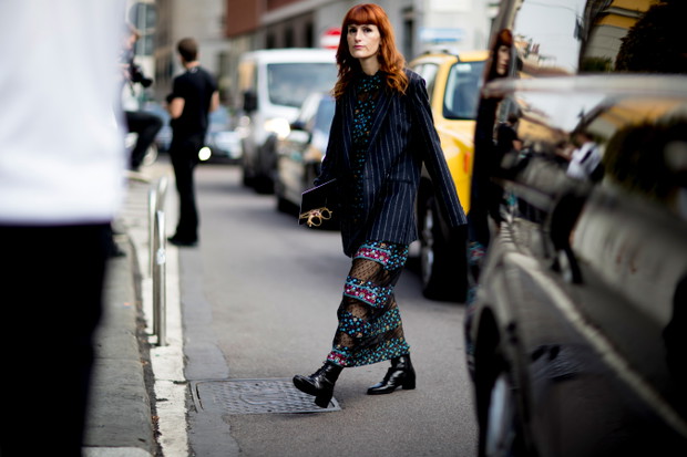 Zdjęcia street style Milan Fashion Week SS18
