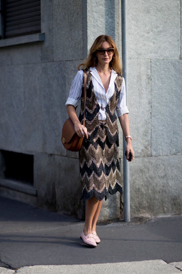 Zdjęcia street style Milan Fashion Week SS18