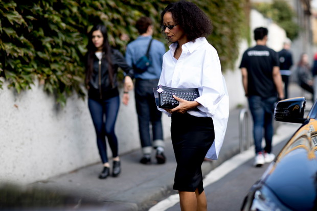 Zdjęcia street style Milan Fashion Week SS18