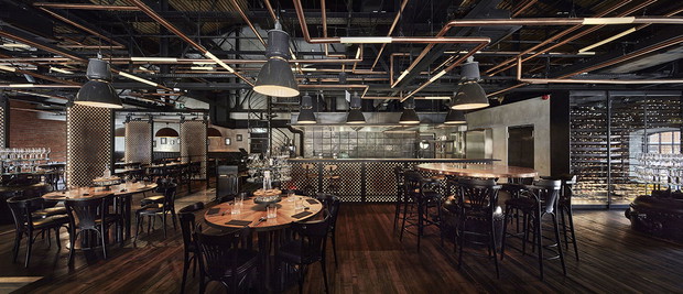 Restauracja Zoni w Centrum Praskim Koneser, projekt: Nizio Design International