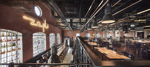 Restauracja Zoni w Centrum Praskim Koneser, projekt: Nizio Design International